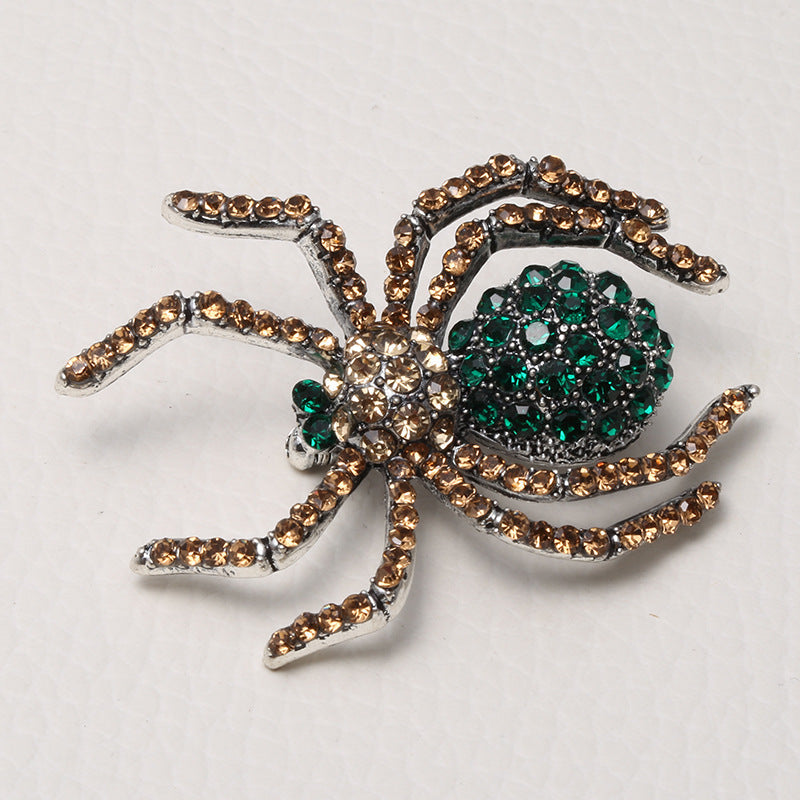 Spider Rhinestone Brooch PA3356