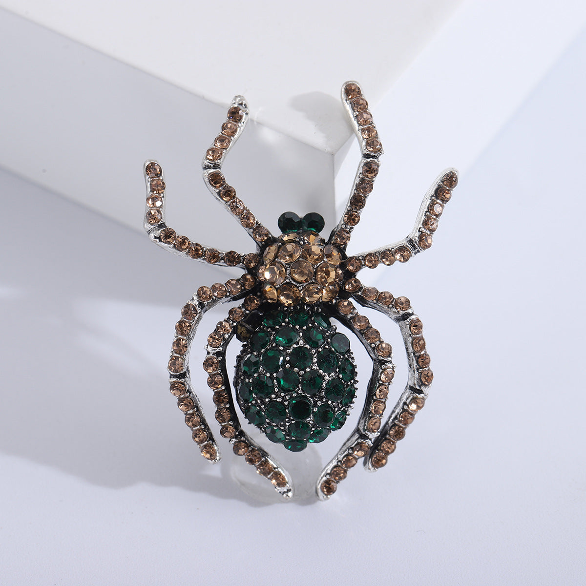 Spider Rhinestone Brooch PA3356