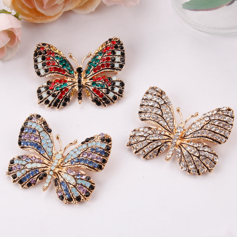 Butterfly Rhinestone Brooch PA3403