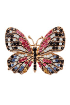 Butterfly Rhinestone Brooch PA3403