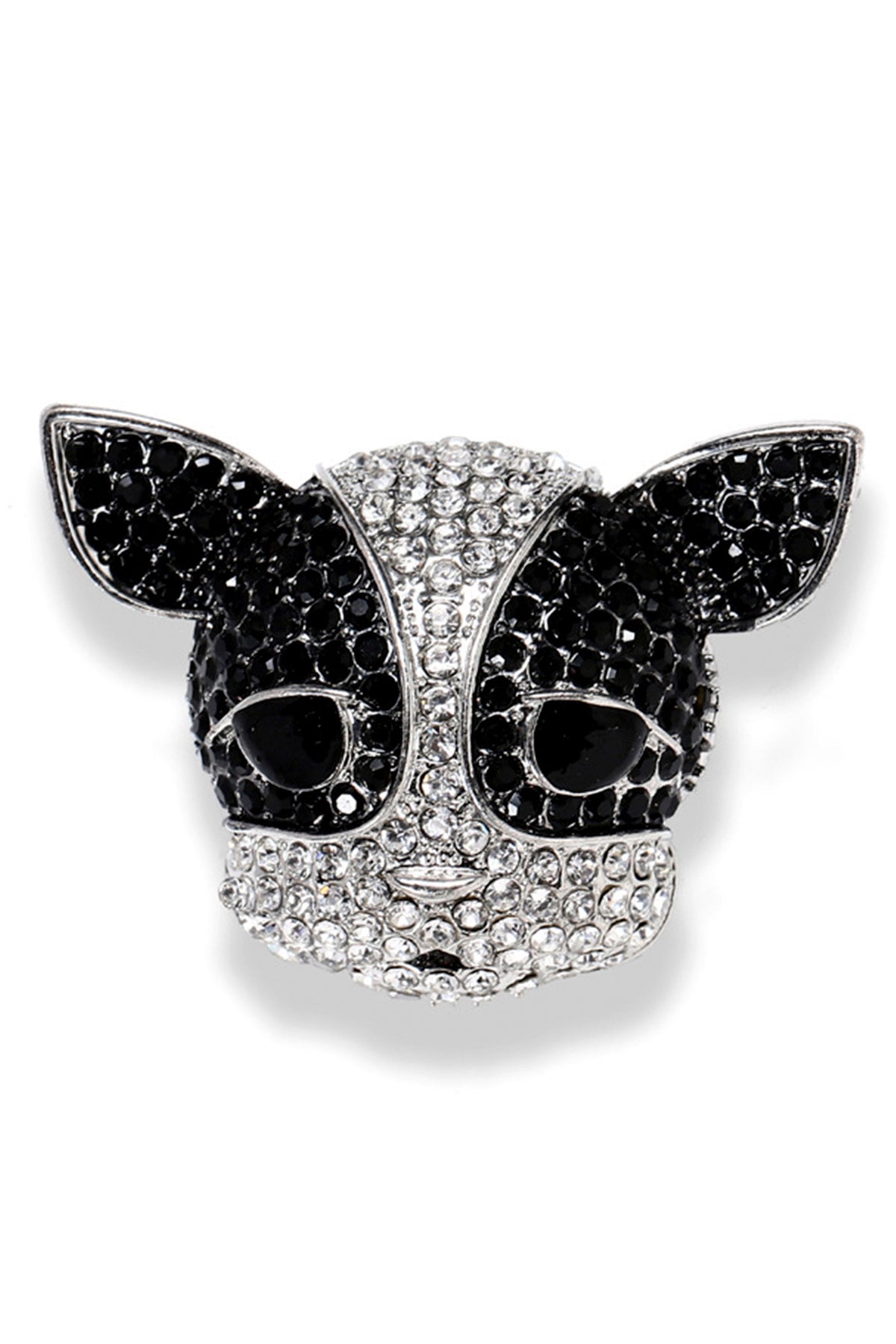 Alloy Crystal Puppy Brooch PA3425
