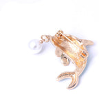 Dolphin Alloy Brooch PA3440