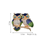 Owls Brooch PA3489