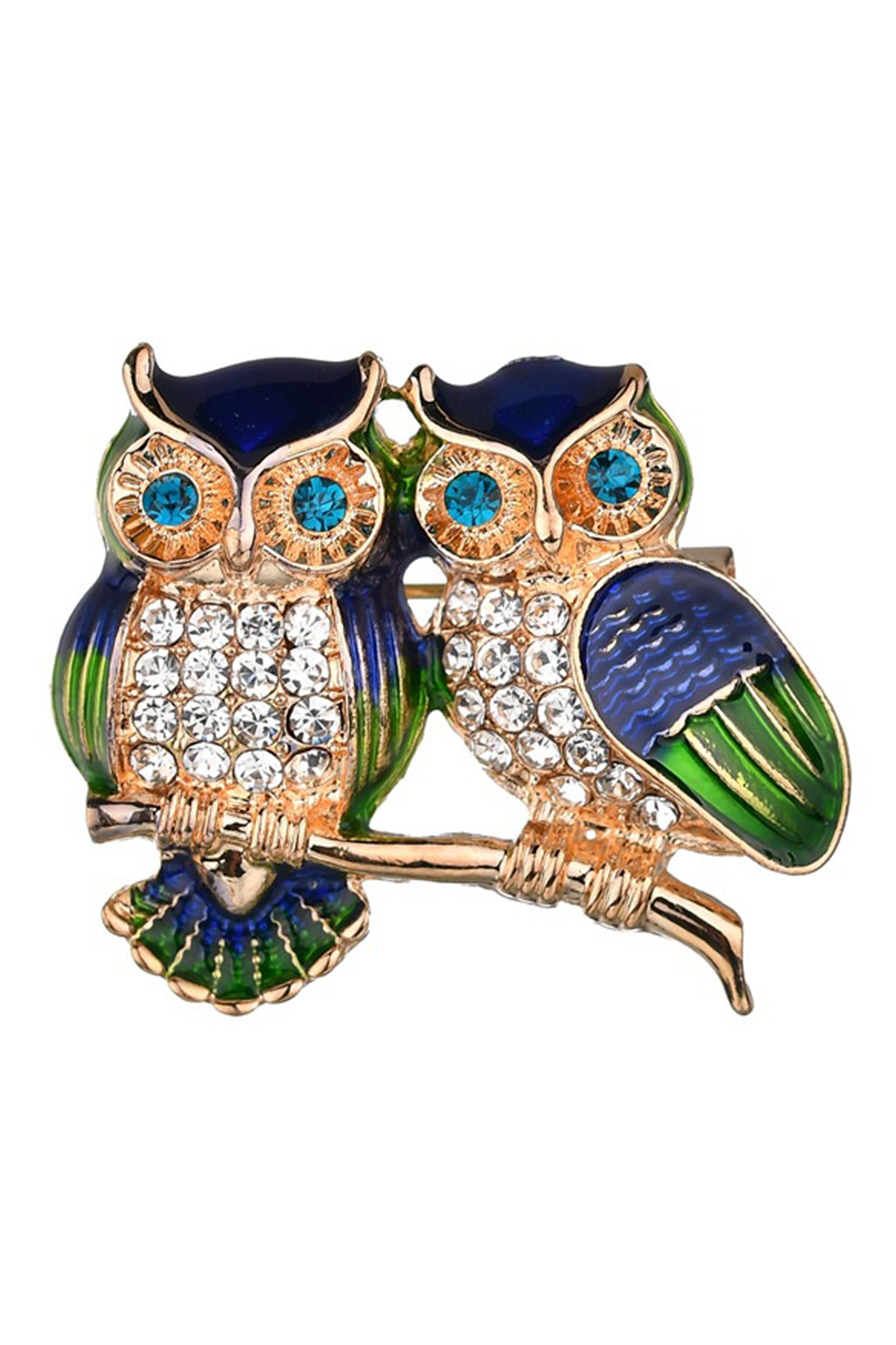 Owls Brooch PA3489