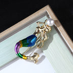 Mermaid Pearl Alloy Brooch PA3508