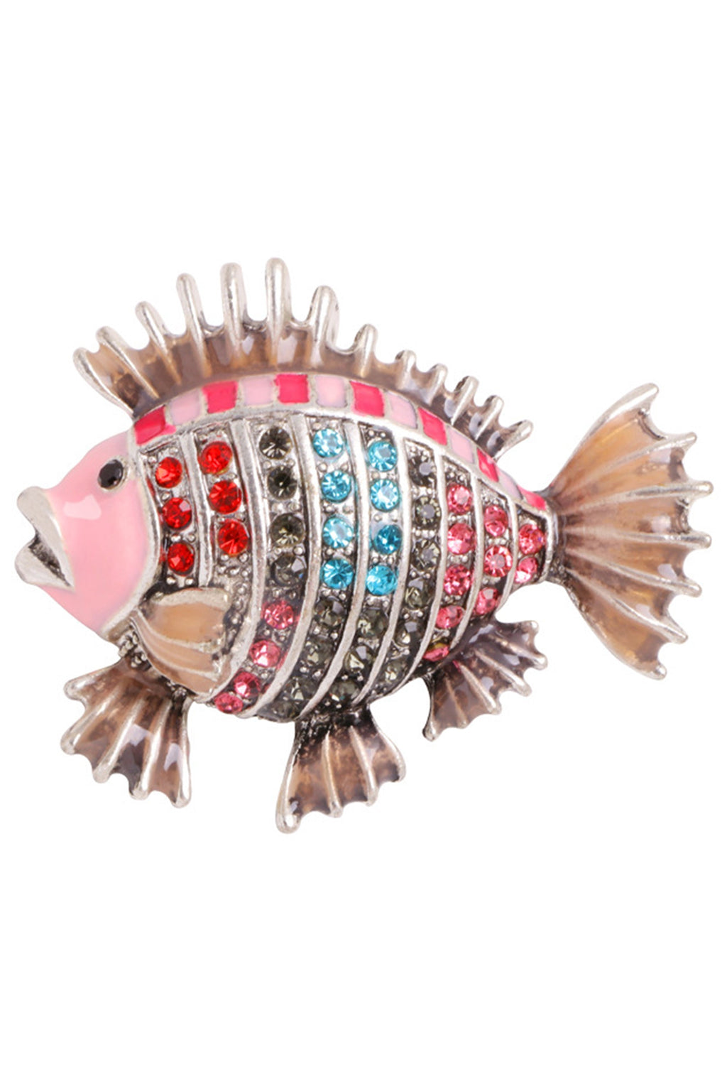 Fish Rhinestone Brooch PA3511
