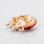 Ladybug Alloy Rhinestone Brooch PA3585