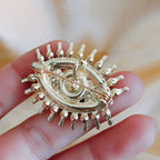 Evil Eye Rhinestone Brooch PA3615