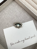 Evil Eye Rhinestone Brooch PA3615