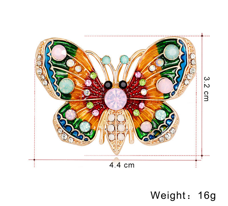 Multicolor Butterfly Brooch PA3635