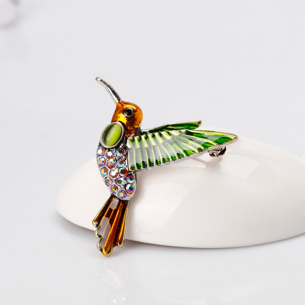 Bird Rhinestone Brooch PA3636
