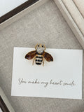 Bee Rhinestone Insects Brooch PA3641