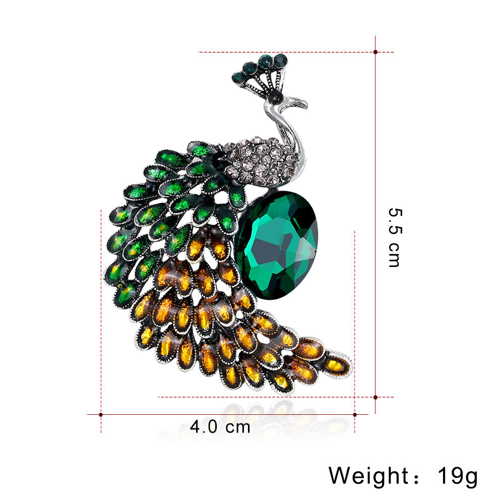 Bird Rhinestone Brooch PA3651