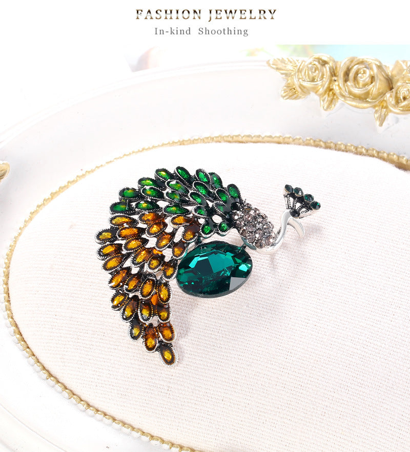 Bird Rhinestone Brooch PA3651