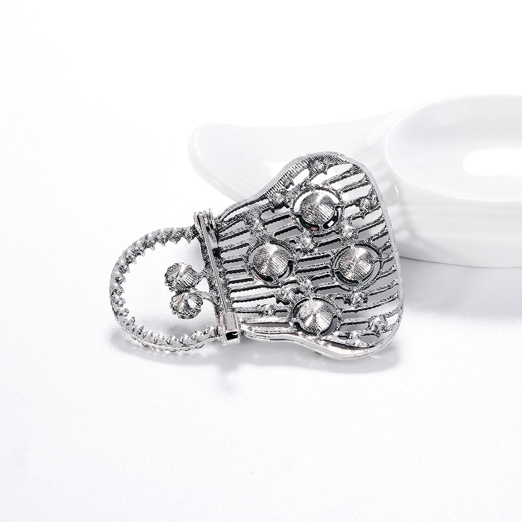 Handbag Rhinestone Brooch PA3654