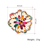 Flower Rhinestone Brooch PA3659