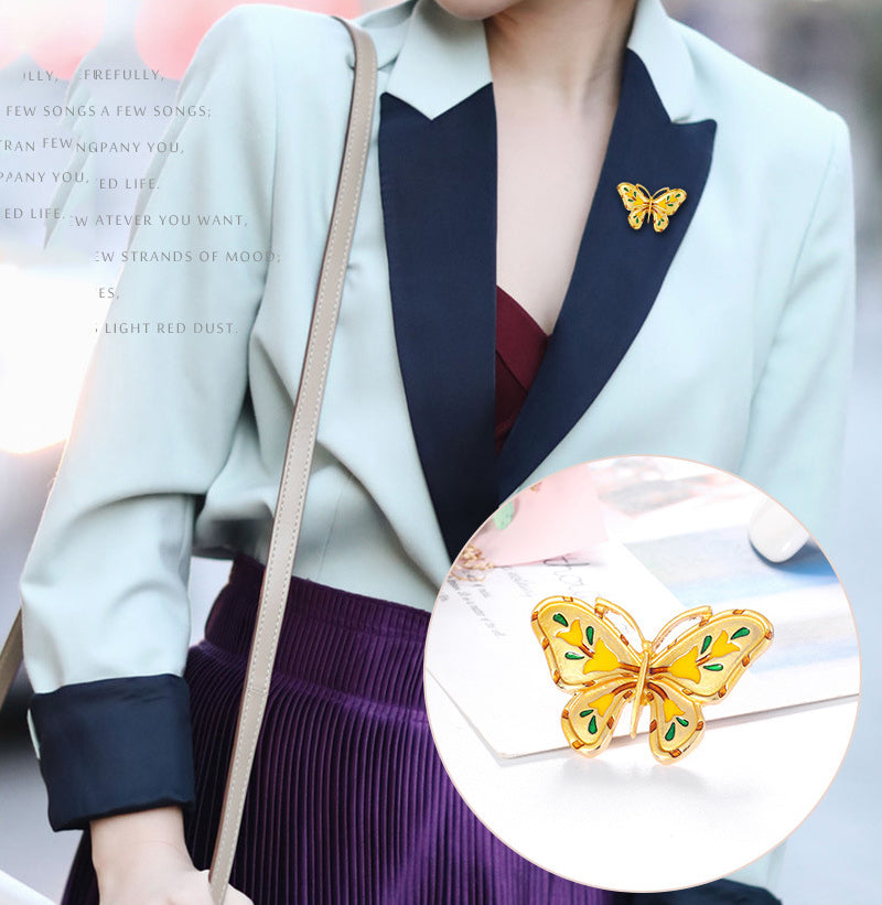 Butterfly Alloy Brooch PA3664