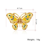 Butterfly Alloy Brooch PA3664