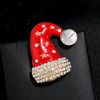 Christmas Hat Rhinestone Brooch PA3721