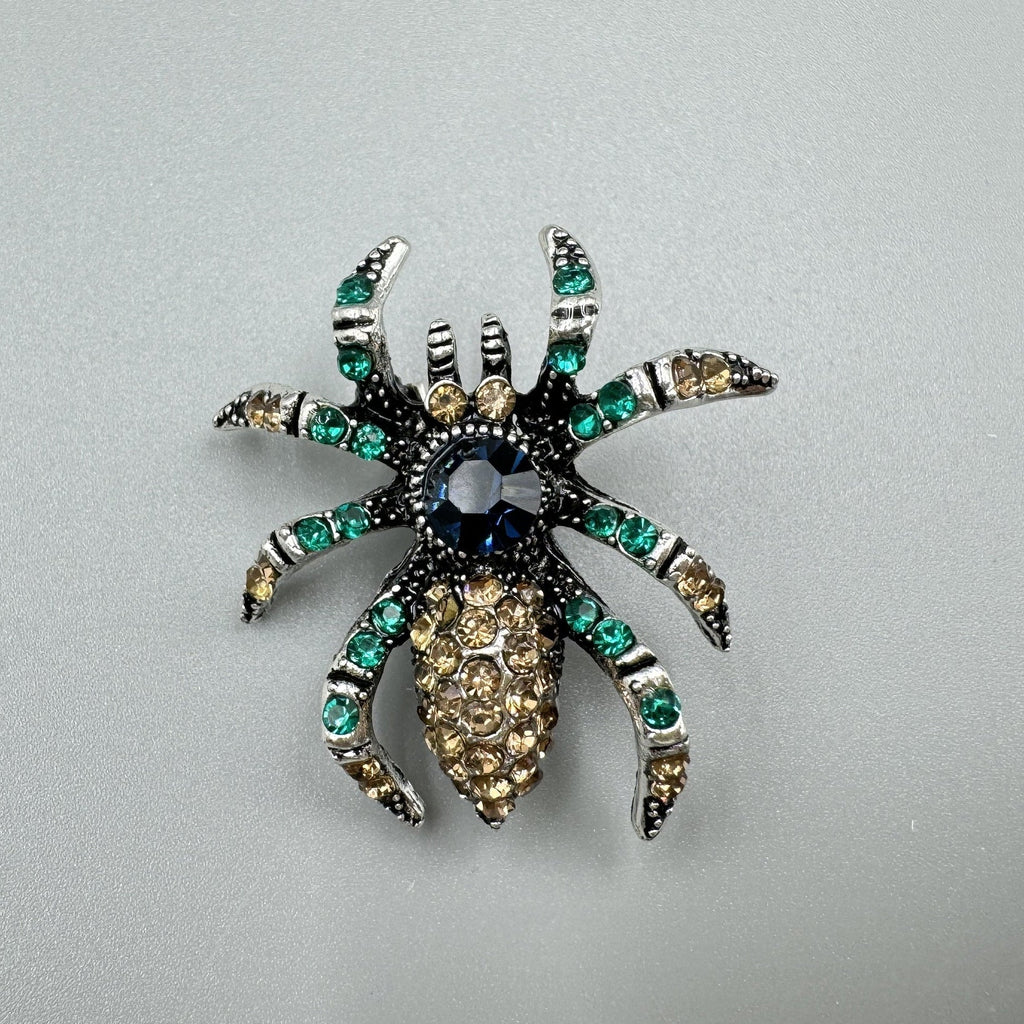 Spider Rhinestone Brooch PA3755
