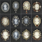 Baroque Portrait Brooch PA3778