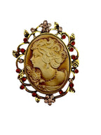 Baroque Portrait Brooch PA3778