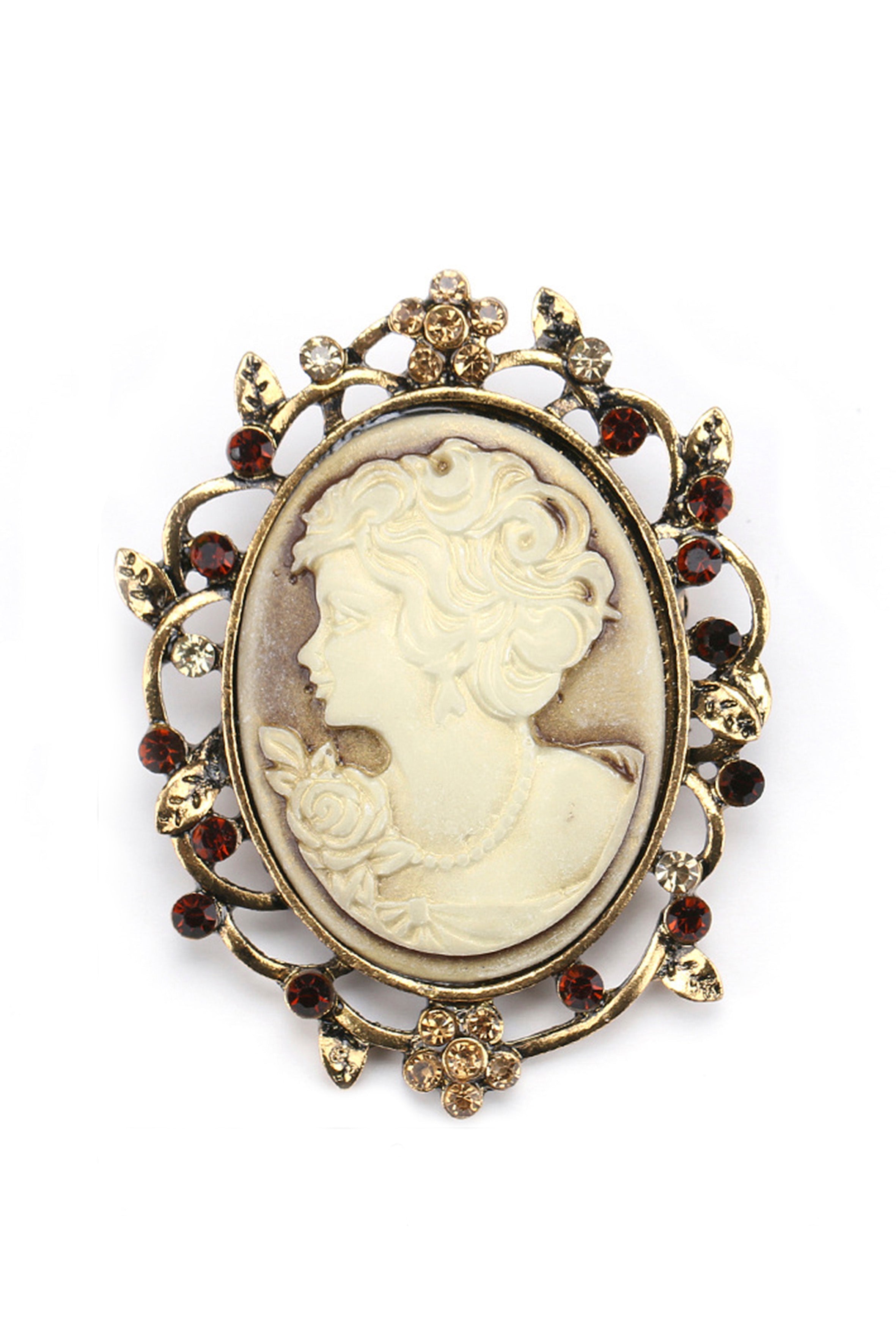 Baroque Portrait Brooch PA3778
