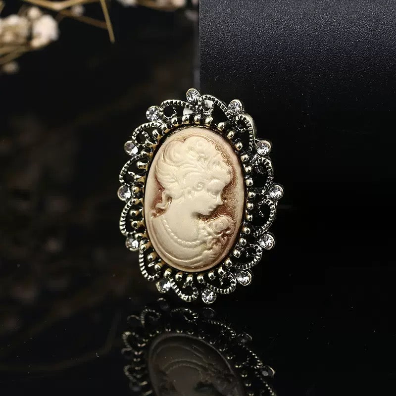 Baroque Portrait Brooch PA3784 - view 11