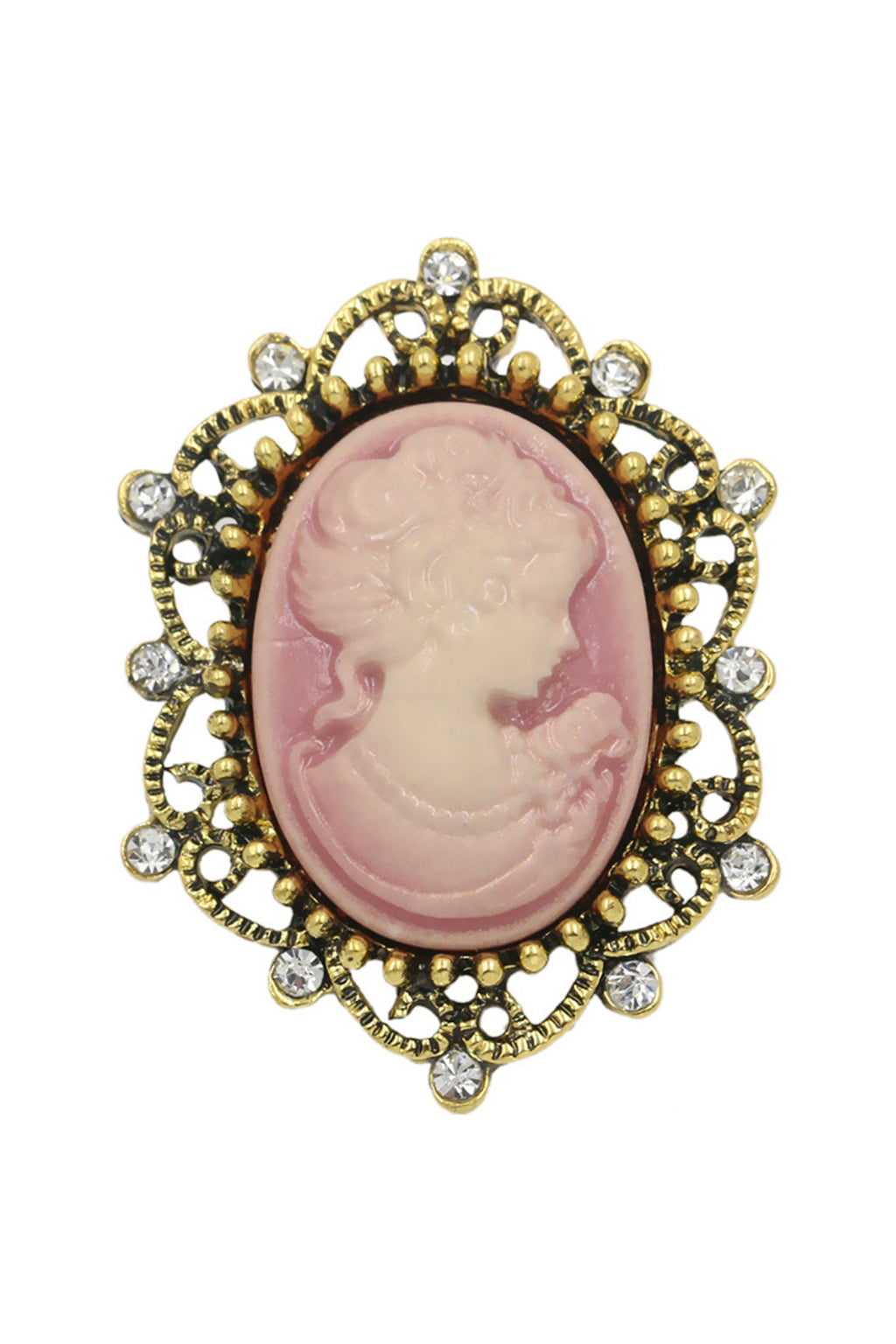 Baroque Portrait Brooch PA3784