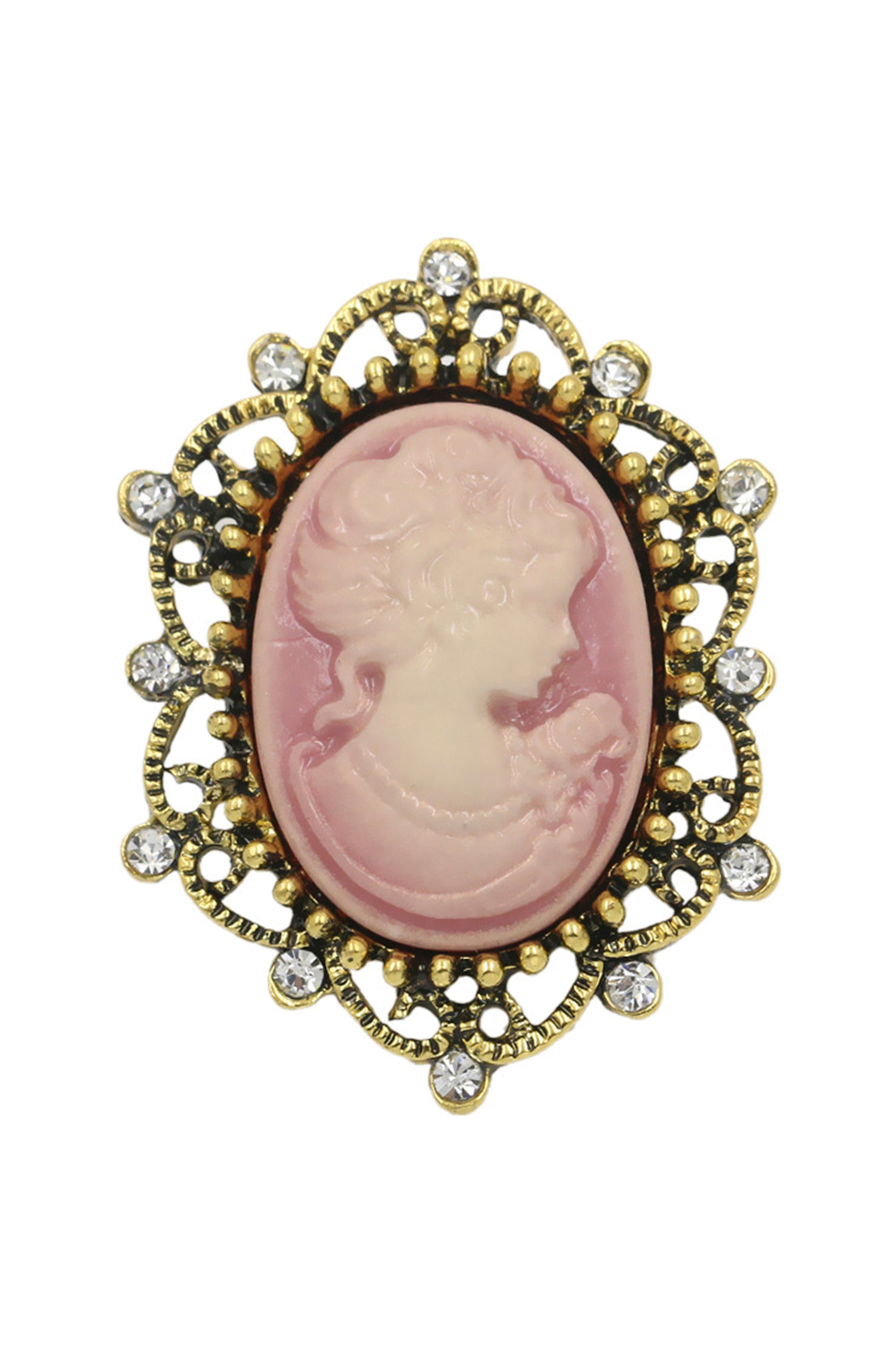 Baroque Portrait Brooch PA3784