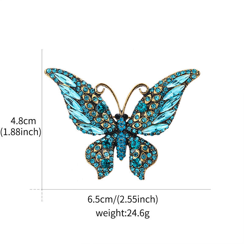 Butterfly Rhinestone Brooch PA3796