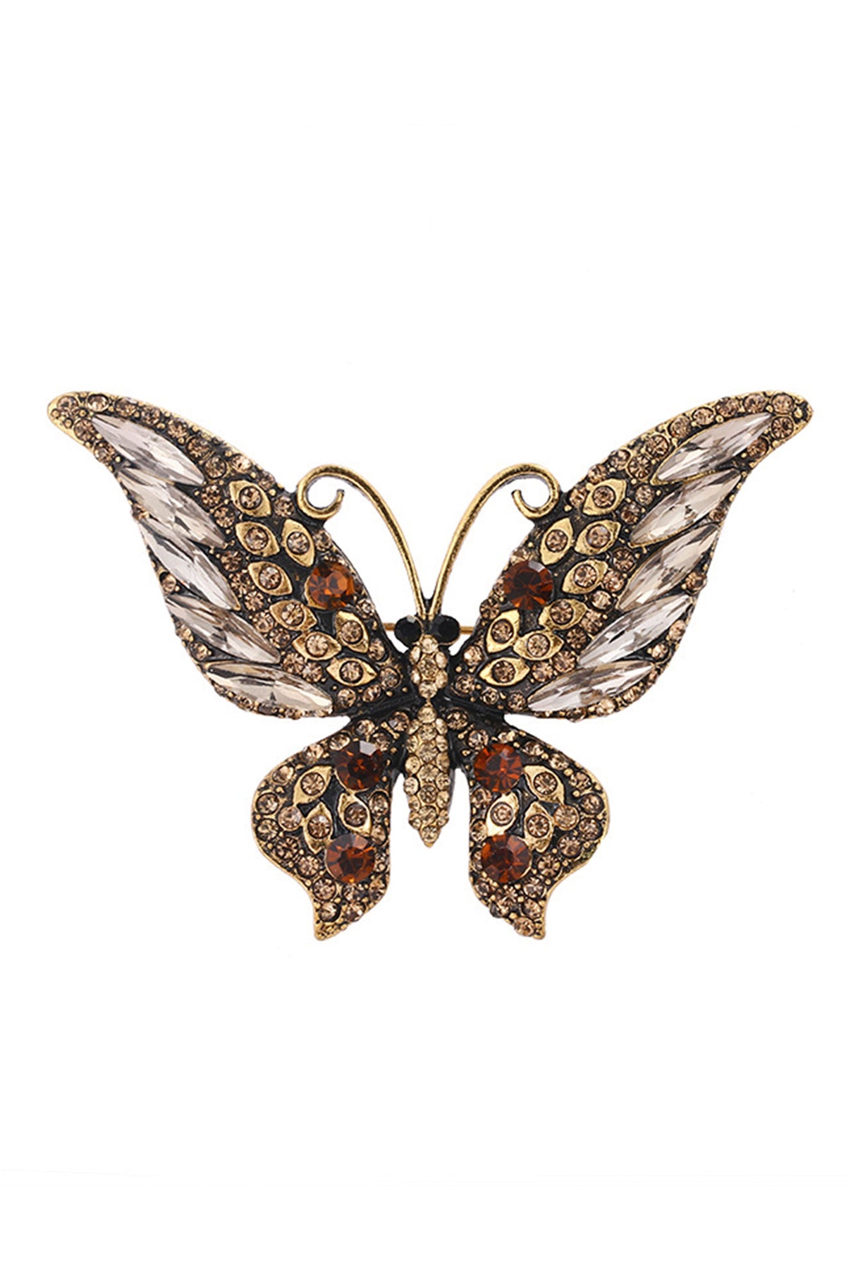 Butterfly Rhinestone Brooch PA3796