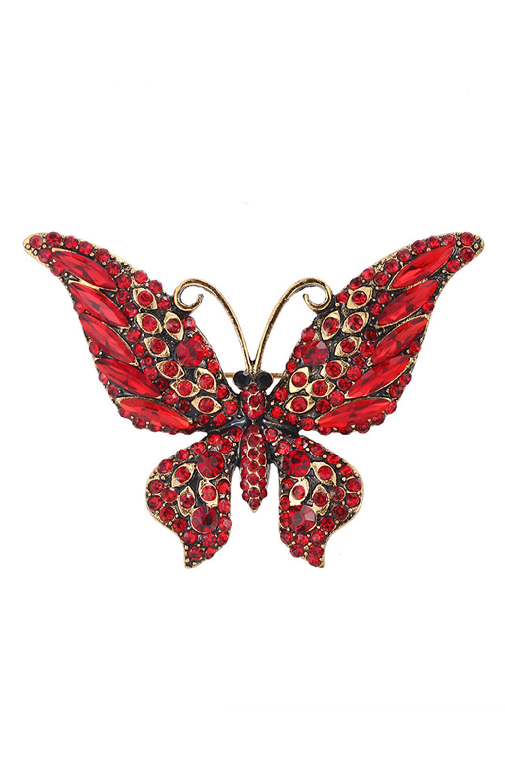 Butterfly Rhinestone Brooch PA3796