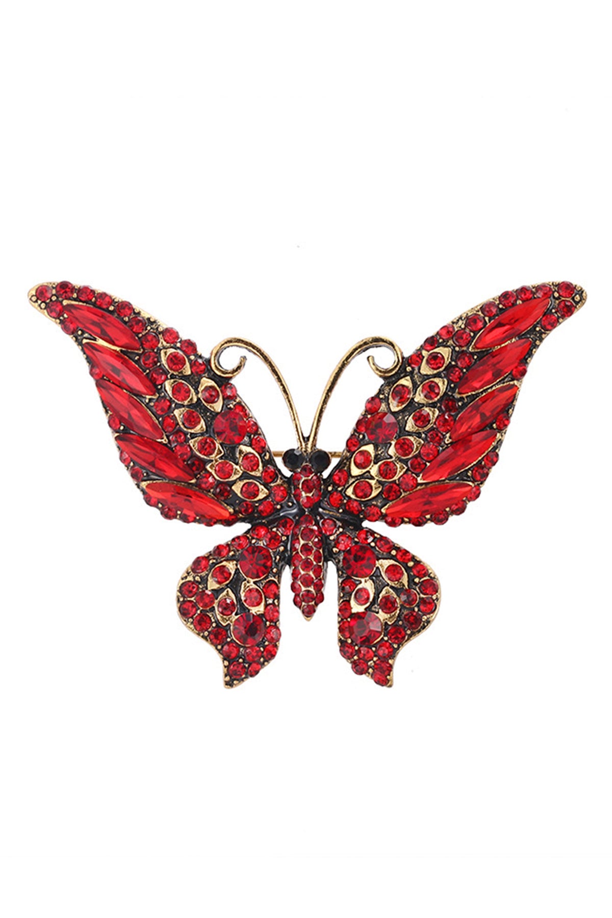 Butterfly Rhinestone Brooch PA3796