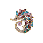 Hedgehog Rhinestone Brooch PA3833