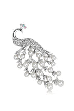 Peacock Rhinestone Brooch PA3847