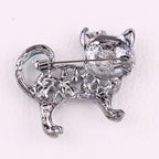 Cat Rhinestone Brooch PA3861