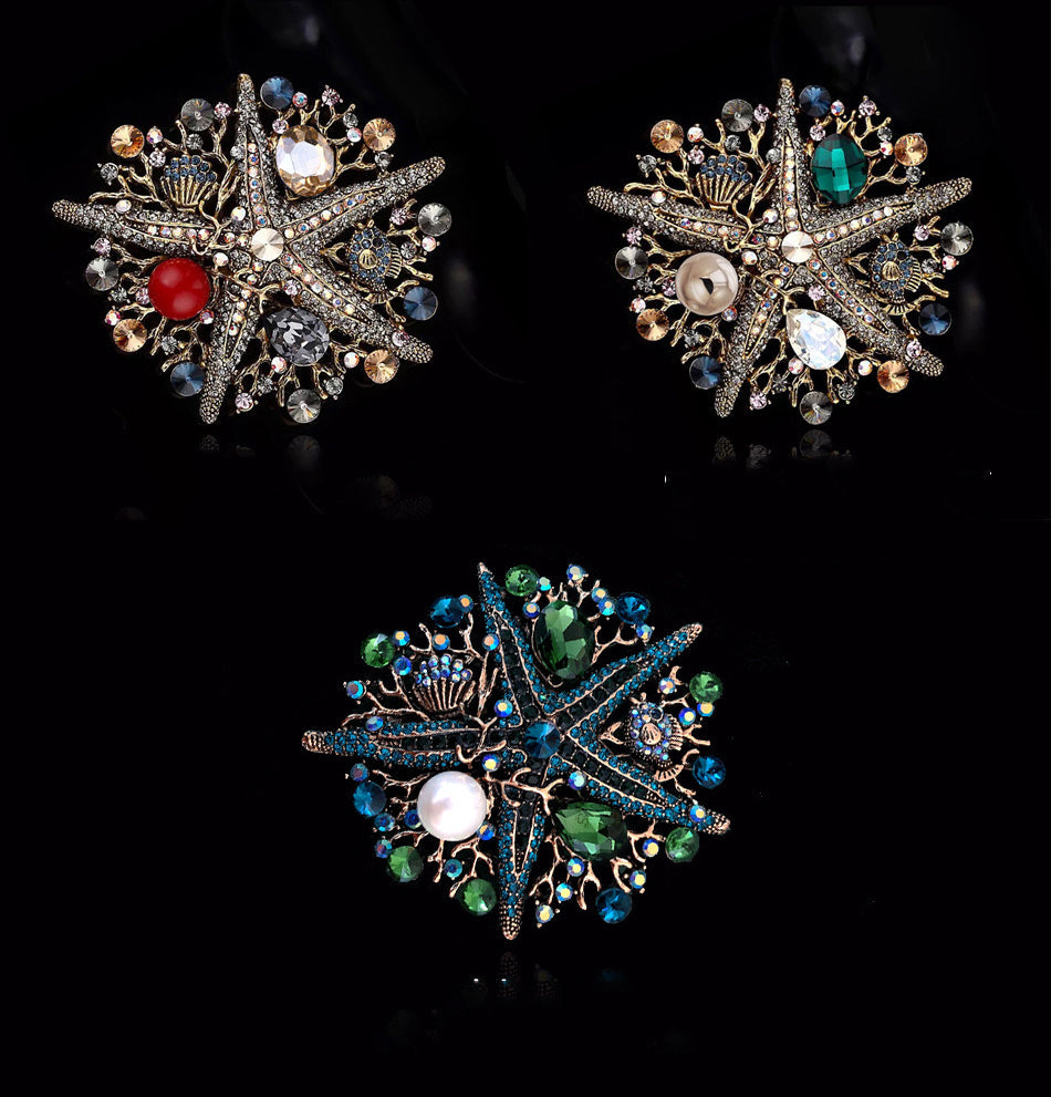 Starfish Coral Brooch PA3904