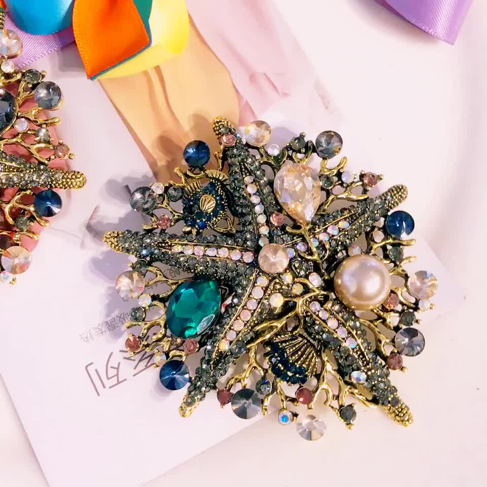 Starfish Coral Brooch PA3904