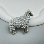 Sheep Pearl Brooch PA3937