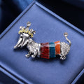 Corgi Dog Alloy Brooch PA3939