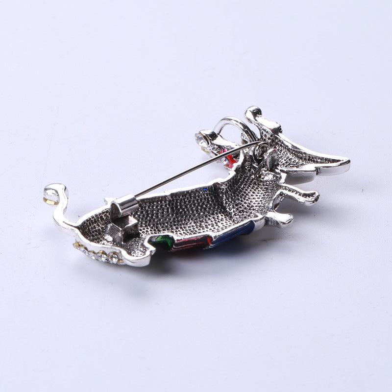 Corgi Dog Alloy Brooch PA3939