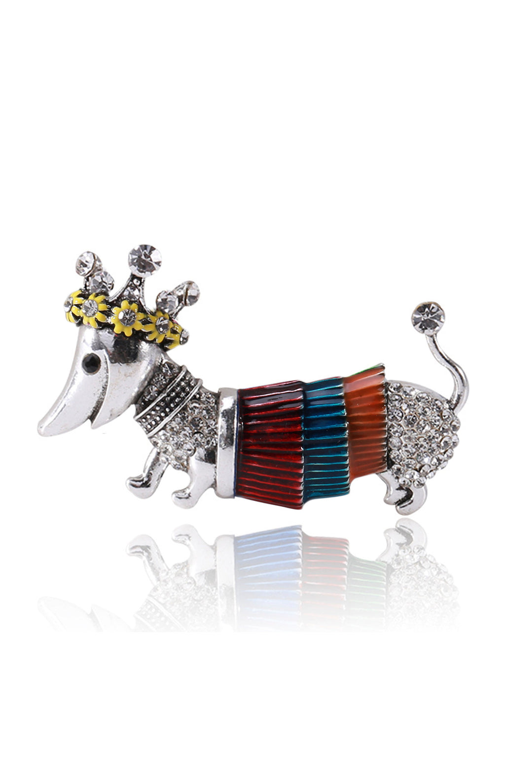 Corgi Dog Alloy Brooch PA3939