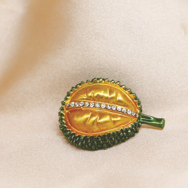 Durian Rhinestone Alloy Brooch PA3970