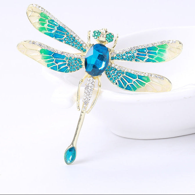 Dragonfly Rhinestone Brooch PA4019