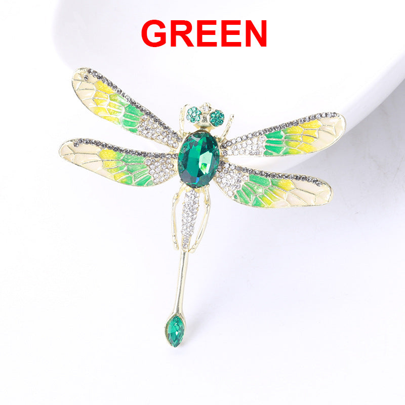 Dragonfly Rhinestone Brooch PA4019