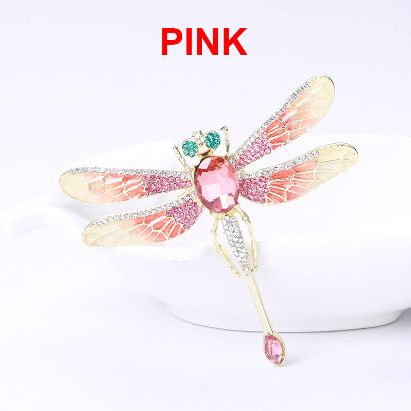 Dragonfly Rhinestone Brooch PA4019