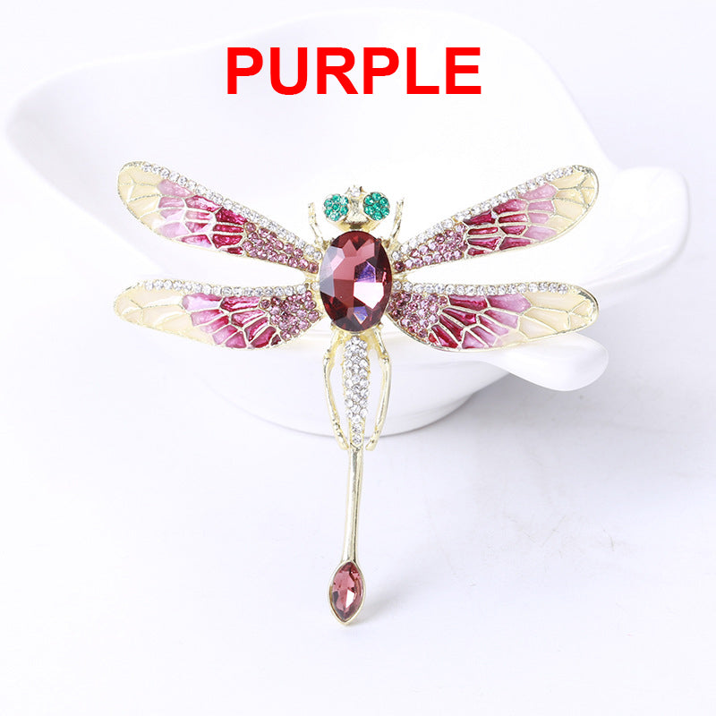 Dragonfly Rhinestone Brooch PA4019