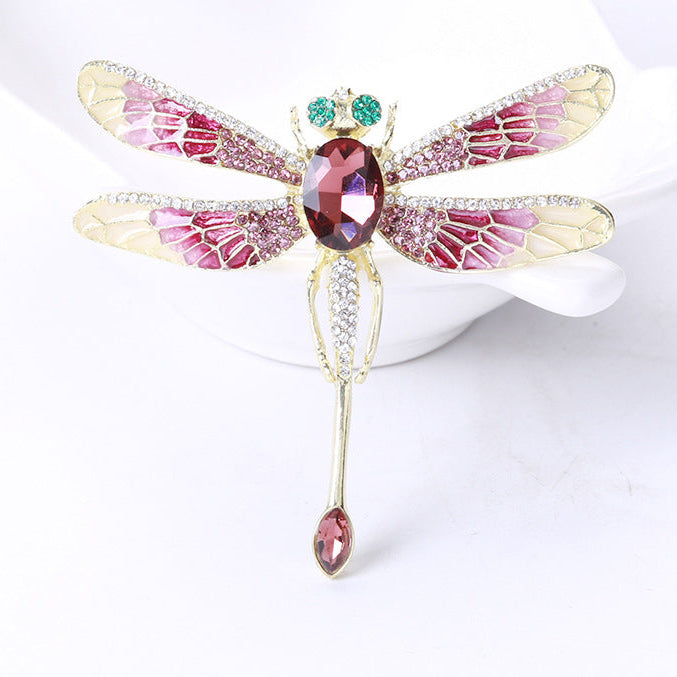 Dragonfly Rhinestone Brooch PA4019
