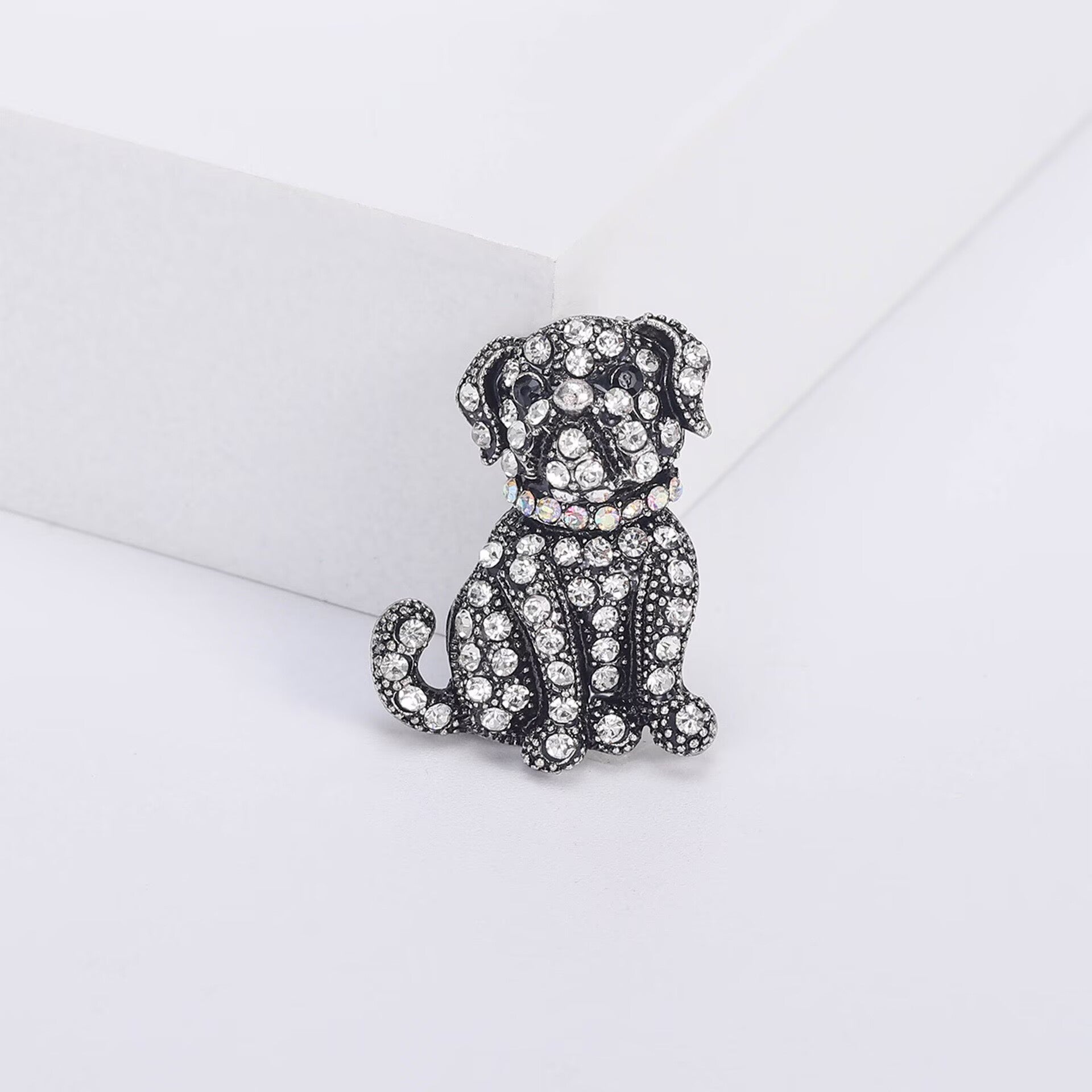 Dog Rhinestone Alloy Brooch PA4062